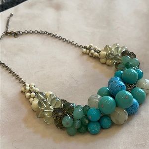Lia Sophia teal and green necklace